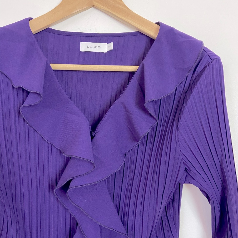 Laura Women’s Purple Frill Blouse